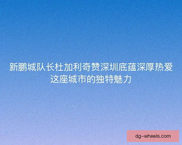 新鹏城队长杜加利奇赞深圳底蕴深厚热爱这座城市的独特魅力